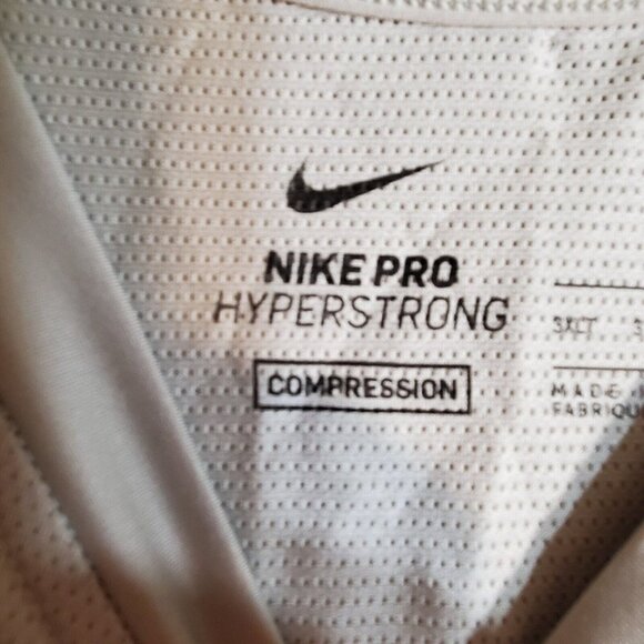 Nike Dri Fit Pro Hyperstrong Gray Padded Compression Basketball Men's 3XLT NWT - Picture 3 of 12